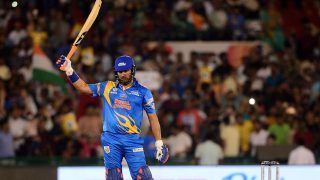 Yuvraj Singh Slams Four Sixes in an Over During India Legends vs West Indies Legends in Road Safety World Series 2021 | WATCH VIDEO